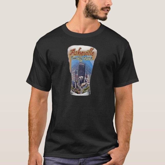 Asheville-Bier-Stadt USA T-Shirt (Vorderseite)