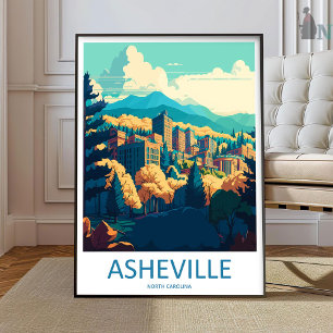 Asheville Druck Asheville Home DÃ©cor Nord-Carolin Poster