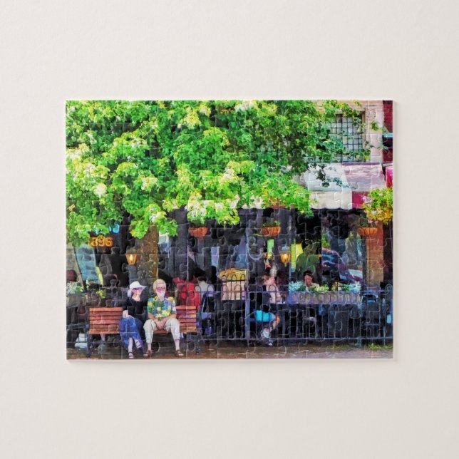 Asheville NC Outdoor Cafe Puzzle (Horizontal)