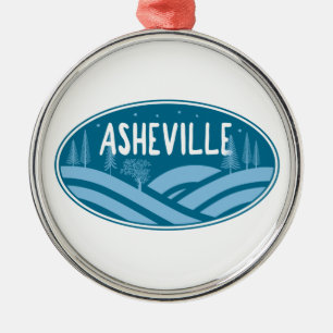 Asheville North Carolina Außenbereich Ornament Aus Metall