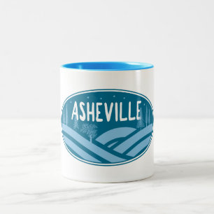 Asheville North Carolina Außenbereich Zweifarbige Tasse