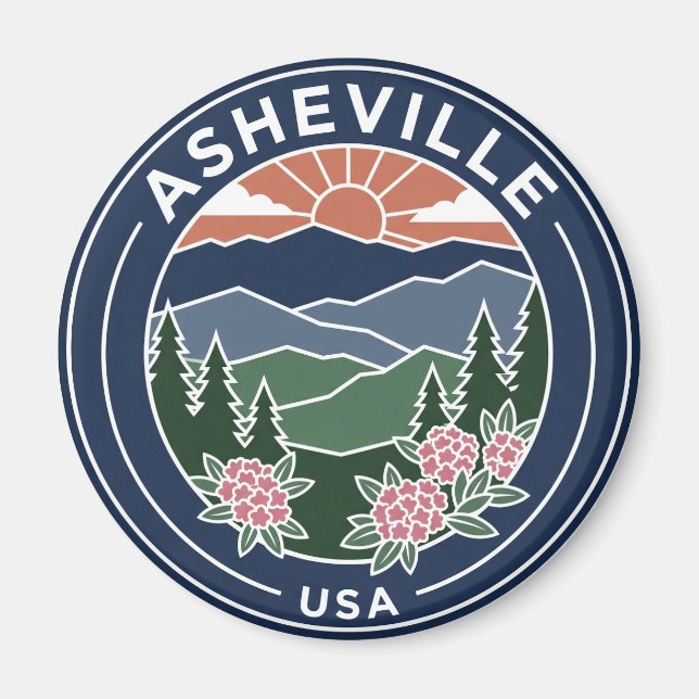 Asheville North Carolina Magnet (Vorne)