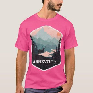 Asheville North Carolina Nc Retro Berge Wandern T-Shirt