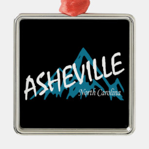 Asheville North Carolina Ornament Aus Metall