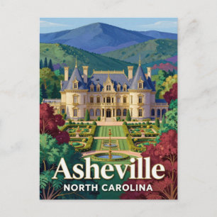 Asheville North Carolina Reise 🏰 Postkarte