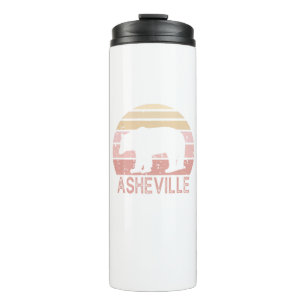 Asheville North Carolina Retro Bear Thermosbecher