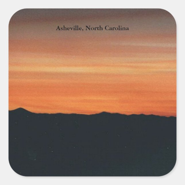 Asheville, North Carolina Sticker (Vorderseite)