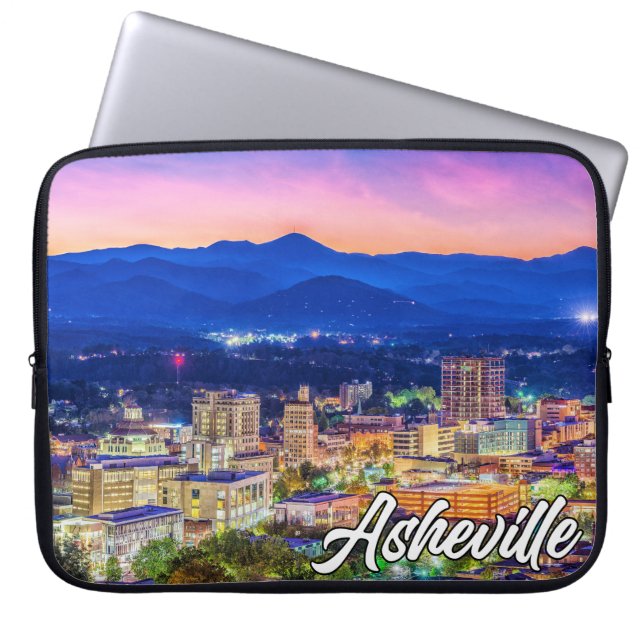 Asheville, North Carolina, USA Laptopschutzhülle (Vorderseite)