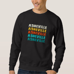 Asheville North Carolina Vintag Nc Retro Collecti Sweatshirt