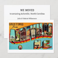 Asheville Umzugsadresse Ankündigung