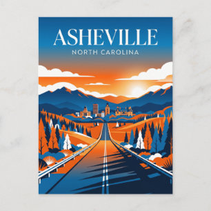Asheville USA Postkarte
