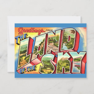 Asheville's Land of the Sky Postcard Postkarte