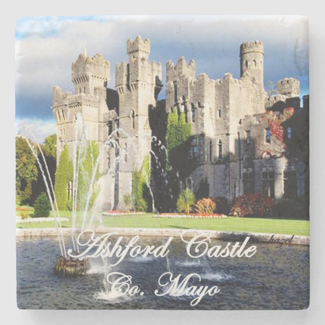Ashford Castle, Cong, Mayo, Irland, irischer Unter Steinuntersetzer (Vorderseite)