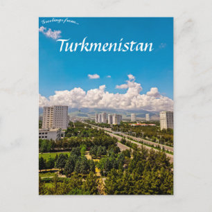 Ashgabat Turkmenistan Postcard Postkarte