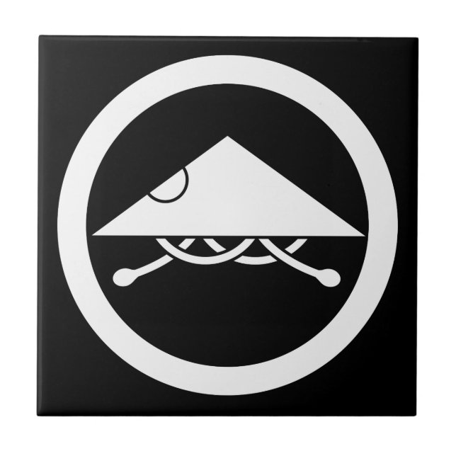 Ashigaru-Helm im Zirkel Fliese (Vorderseite)