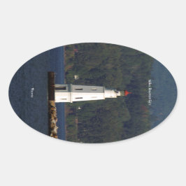 Ashland Breakwater Light-Aufkleber Ovaler Aufkleber
