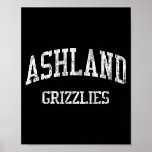 Ashland High School Hs Ashland Oder Vintage Srts Poster