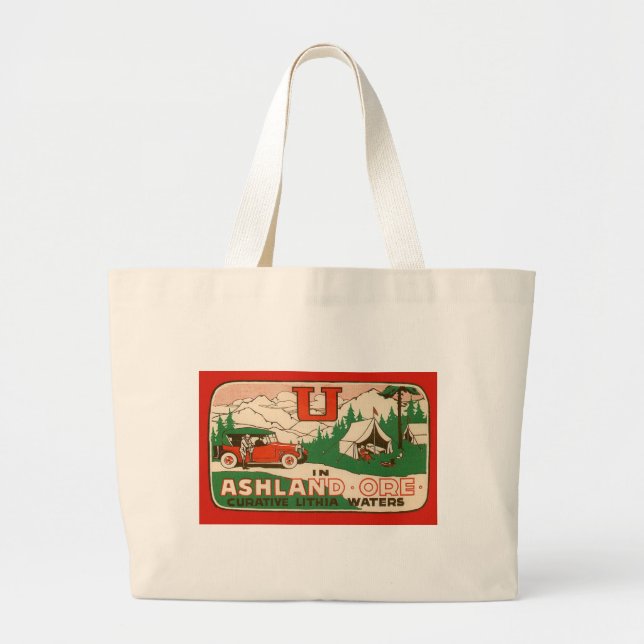 Ashland Oregon Jumbo Stoffbeutel (Vorne)
