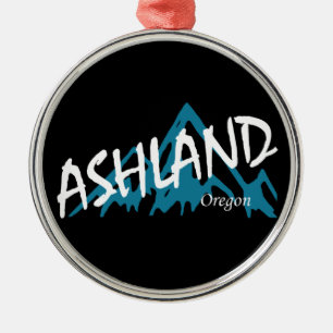 Ashland Oregon Mountains Ornament Aus Metall