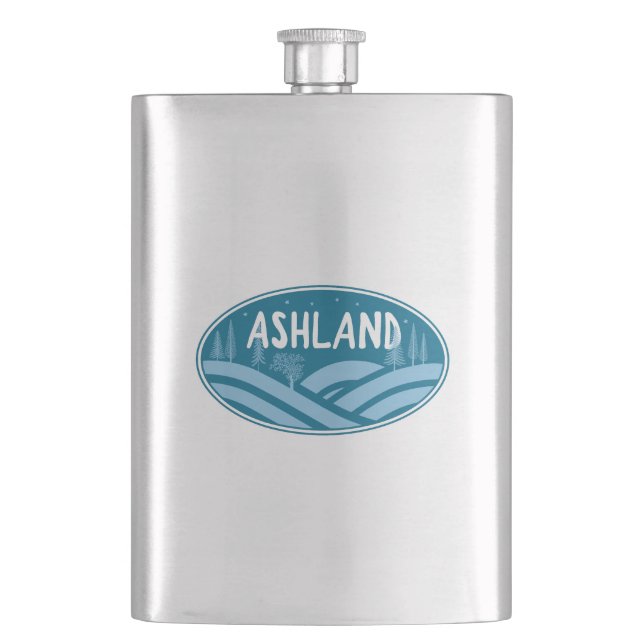 Ashland Oregon Outdoor Flachmann (Vorderseite)