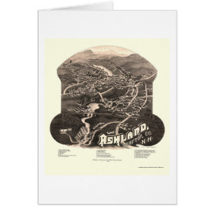 Ashland, panoramische Karte NH - 1886