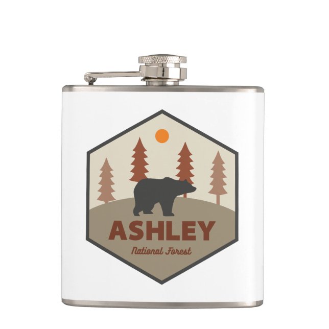 Ashley National Forest Bear Flachmann (Vorderseite)