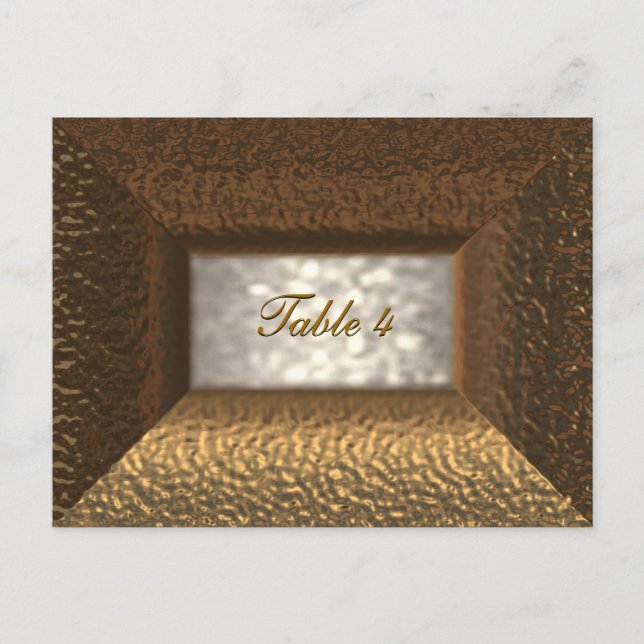 Ashley Viktorianisch Tischnummer Card (Vorderseite)