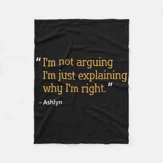 Ashlyn Gift Zitat Personalisiert Funny Geburtstags Fleecedecke