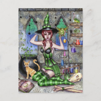 Ashlyn - Potion Hexenkarte Postkarte