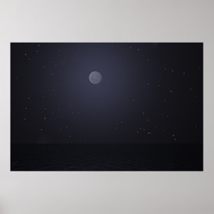 Ashnight mit Sternen Poster