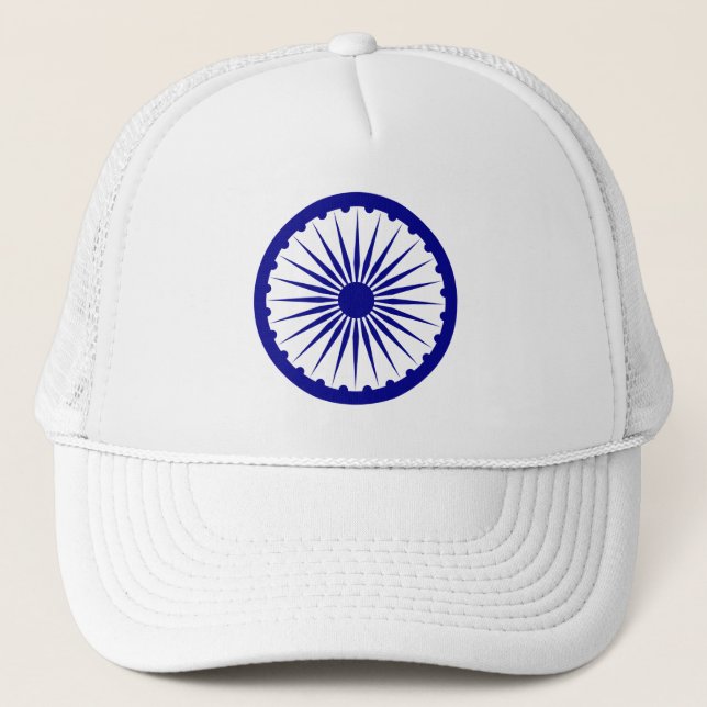 Ashoka Chakra (1947-1950) Symbol Truckerkappe (Vorderseite)