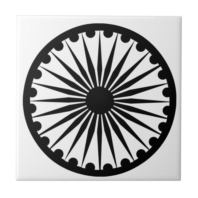 Ashoka Chakra Fliese (Vorderseite)
