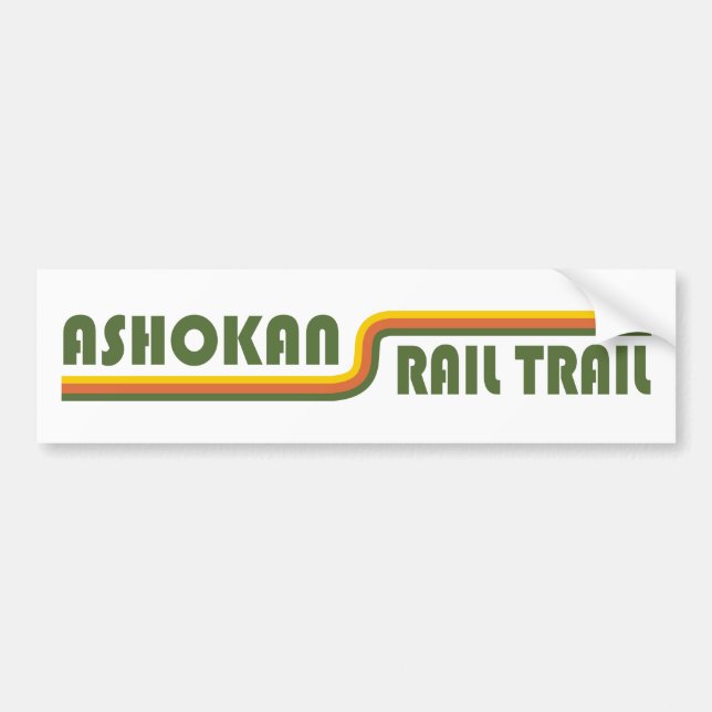 Ashokan Rail Trail New York Autoaufkleber (Vorne)