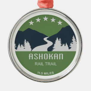 Ashokan Rail Trail New York Ornament Aus Metall