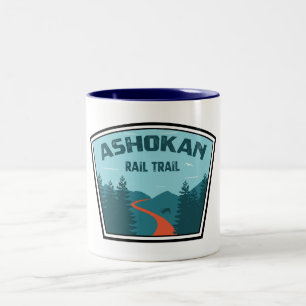 Ashokan Rail Trail New York Zweifarbige Tasse