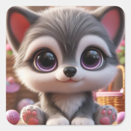 ‚Ashoska‘ Quadratischer Aufkleber