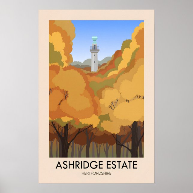 Ashridge Estate Reiseplakat Poster (Vorne)