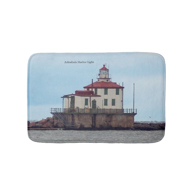Ashtabula Harbour Light bathmat Badematte (Vorderseite)