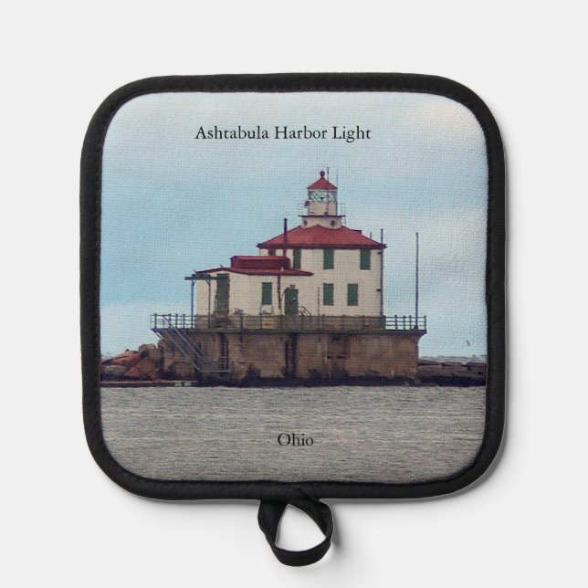 Ashtabula Harbour Light Pott Inhaber Topflappen (Vorderseite)