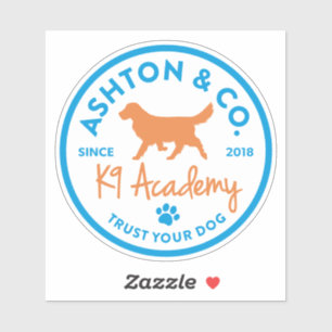 Ashton & Co. K9 Academy 2c Logo Light Aufkleber