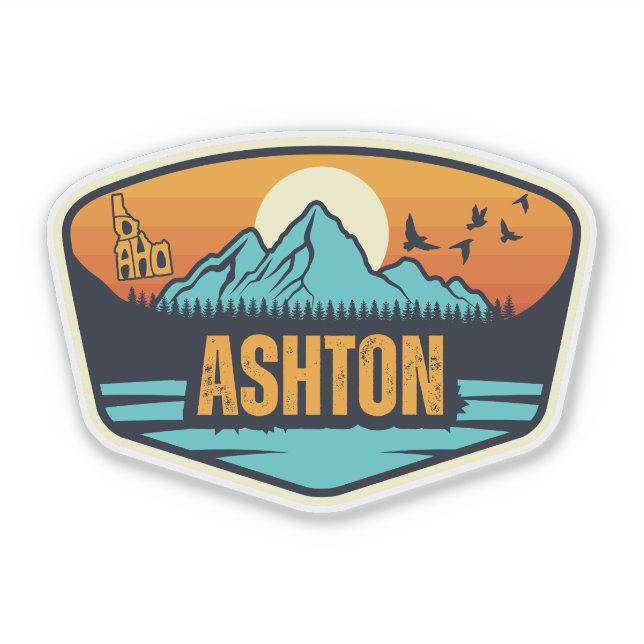 Ashton, Idaho Aufkleber (Vorderseite)