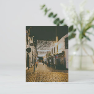 Ashton Lane, Glasgow, Schottland Feiertagspostkarte