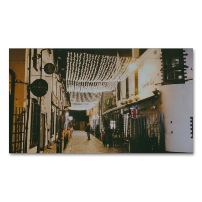 Ashton Lane, Glasgow, Schottland Magnetische Visitenkarte (Vorderseite)