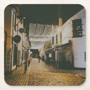 Ashton Lane, Glasgow, Schottland Rechteckiger Pappuntersetzer