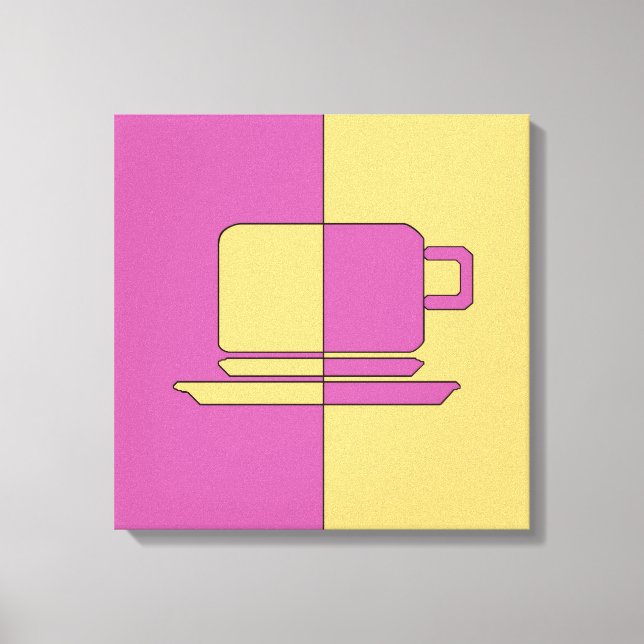 Ashton Lilac und Gold Cup Leinwanddruck (Vorderseite)