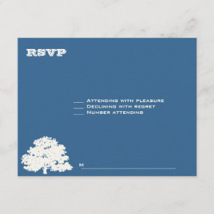Ashton Tree Bar Mitzvah Wedding RSVP Karte