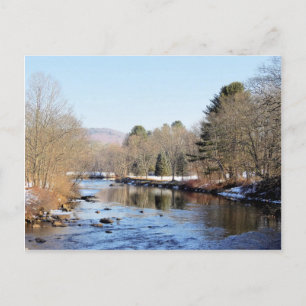 Ashuelot River in Swanzey, New Hampshire Postkarte