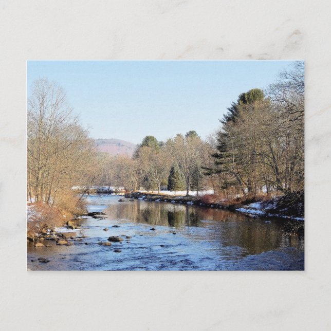Ashuelot River in Swanzey, New Hampshire Postkarte (Vorderseite)