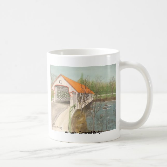 Ashuelot überdachte Brücke Tasse (Rechts)
