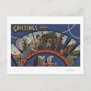 Ashville, North Carolina - Große Briefszenen Postkarte